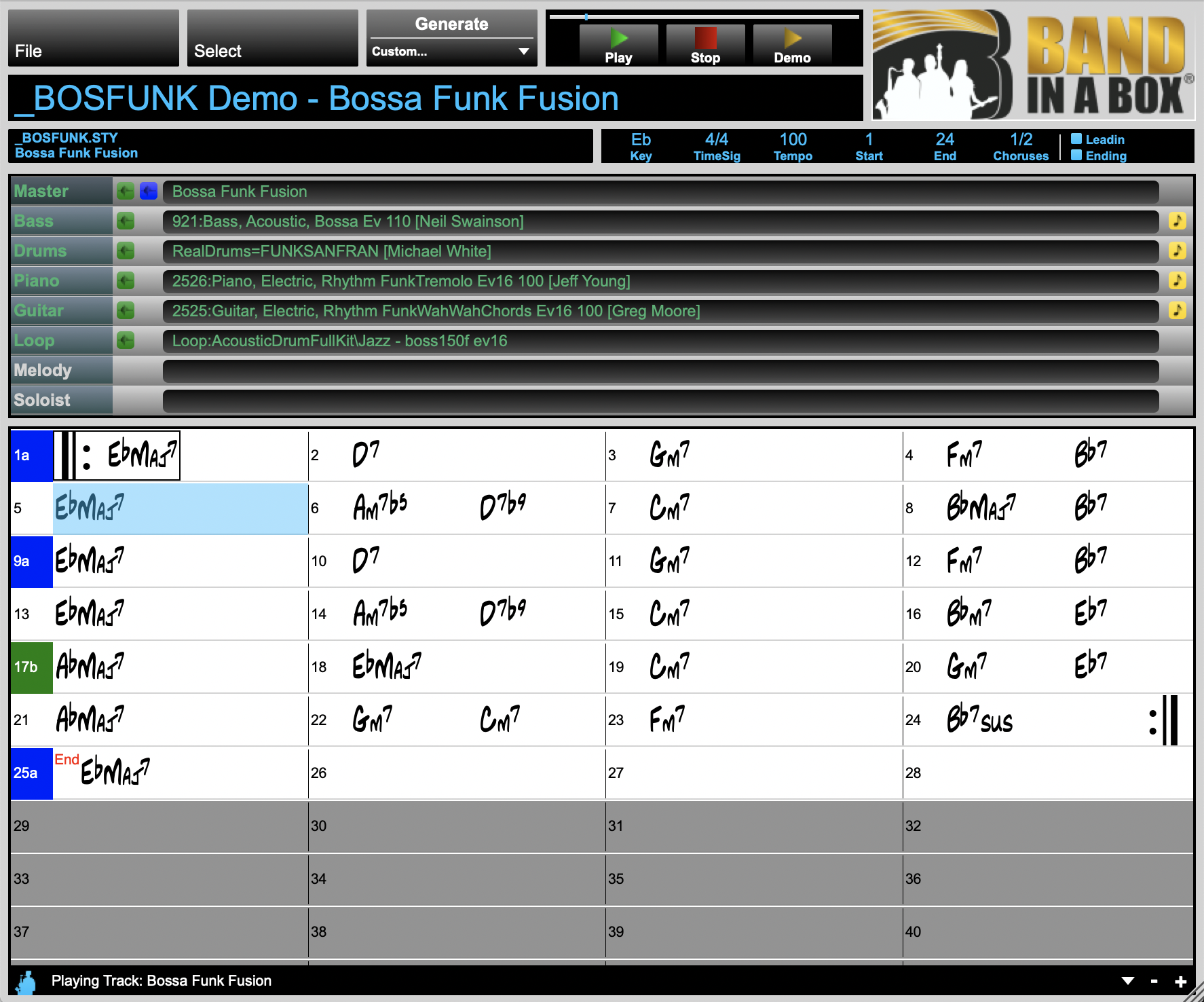 Plugin main screen
